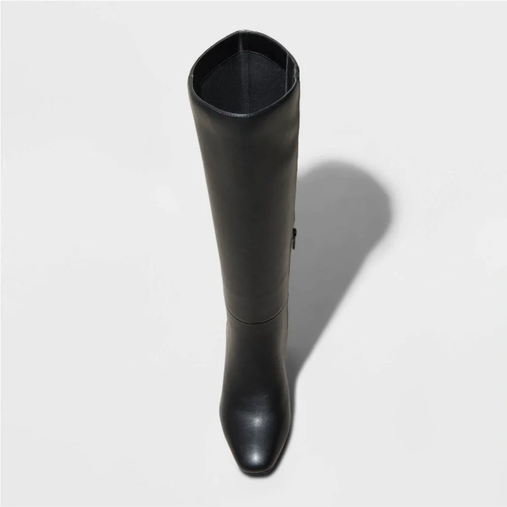 Women's Livia Stovepipe Tall Boots - A New Day™ Black new